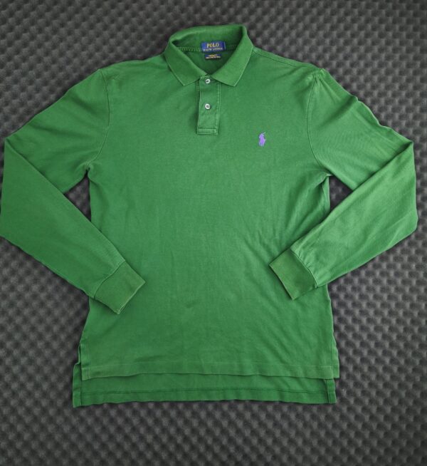 Polo Ralph Lauren Langarm-Poloshirt (grün)
