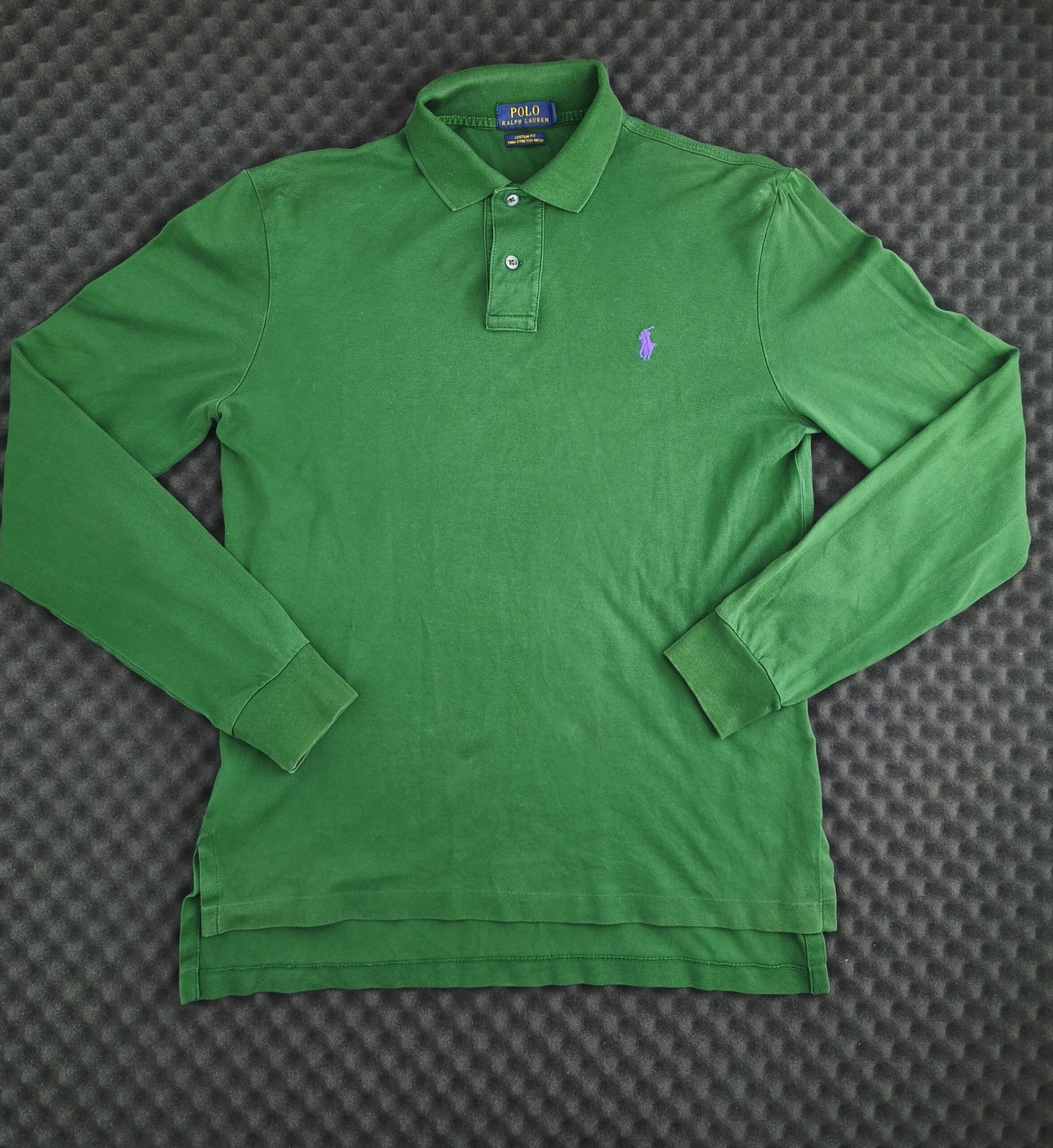 Polo Ralph Lauren Langarm-Poloshirt (grün)