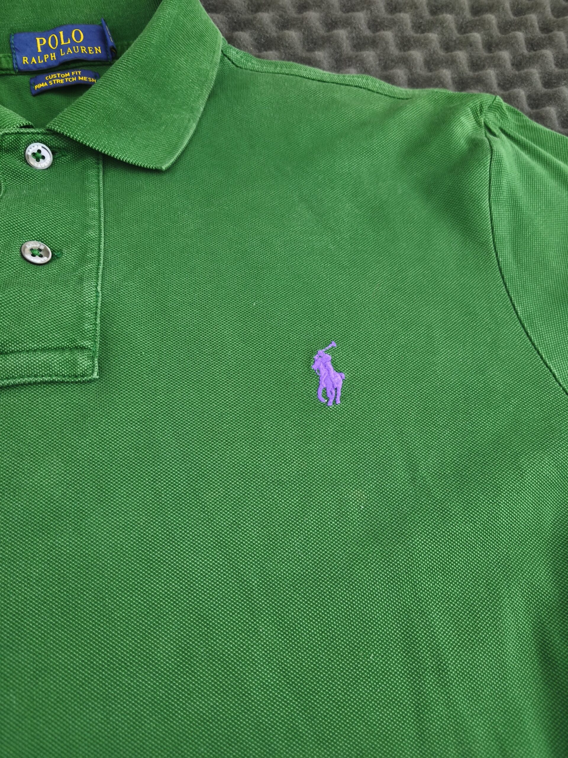 Polo Ralph Lauren Langarm-Poloshirt (grün) – Bild 2
