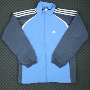 Adidas vintage style Track Jacket - Y2K style Windbreaker (hellblau)