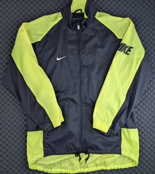 Original Nike Teamwear 1997/98 Jacke | Vintage 90s Jacket Black/Yellow Gr. XL