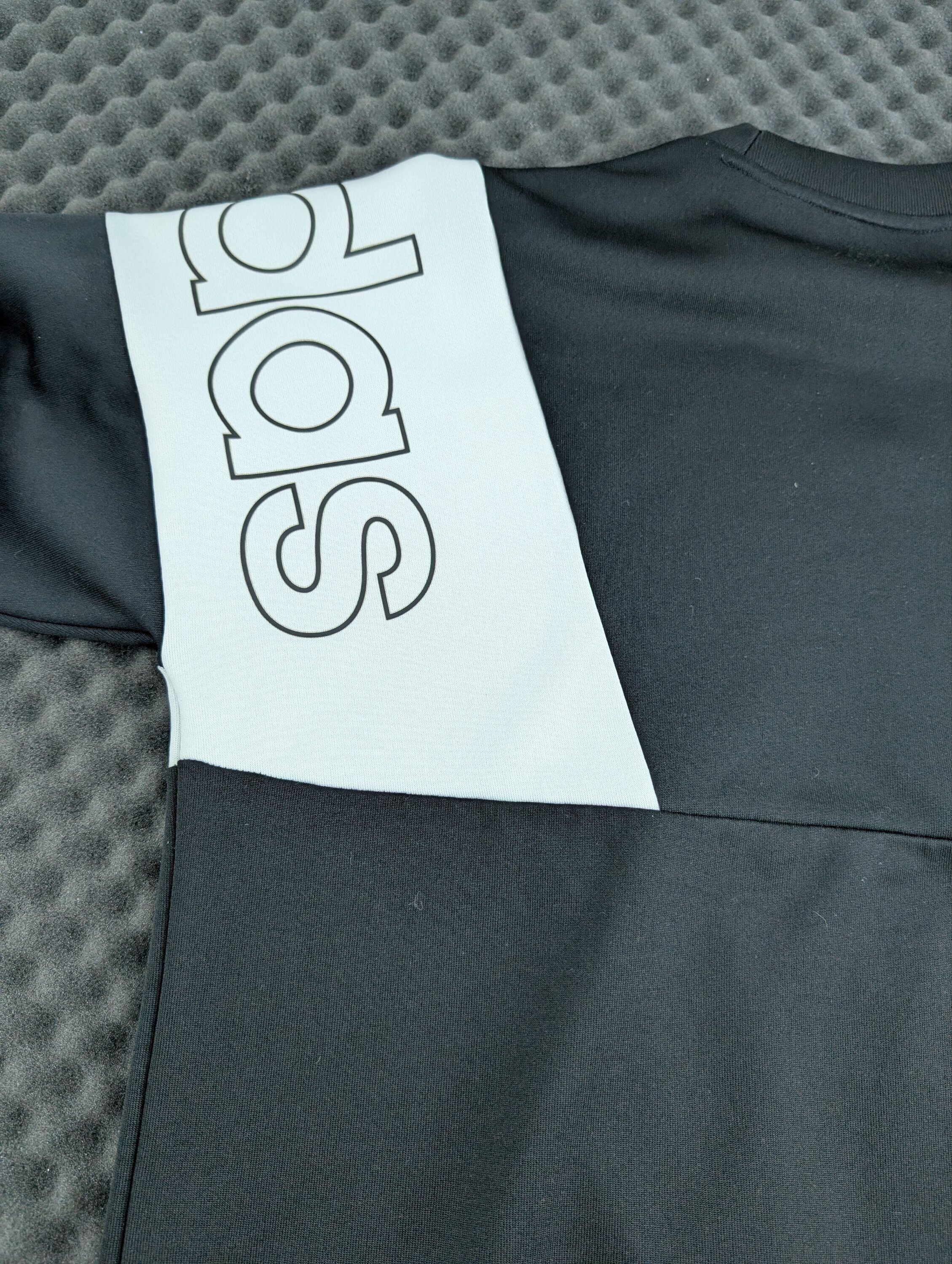 Vintage Adidas Center Logo Sweatshirt schwarz / Bestickt 90s Retro Gr. L – Bild 4