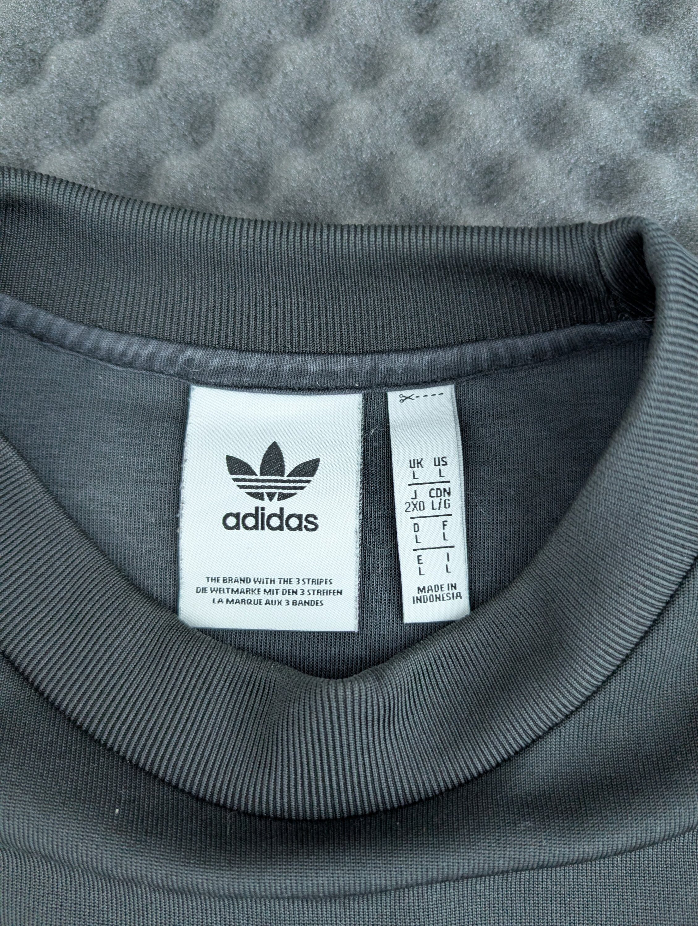 Vintage Adidas Center Logo Sweatshirt schwarz / Bestickt 90s Retro Gr. L – Bild 3