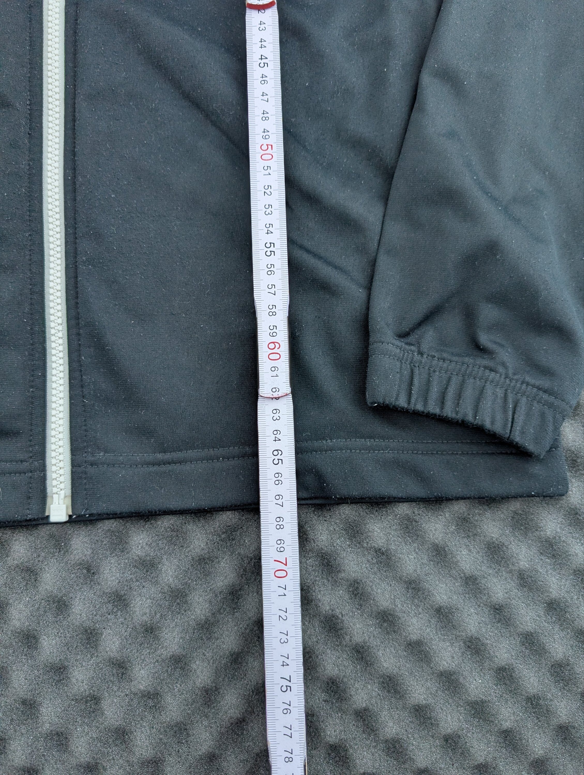 Nike Trainingsjacke Schwarz / Track Jacket mit weißem Reißverschluss Gr. M – Bild 6