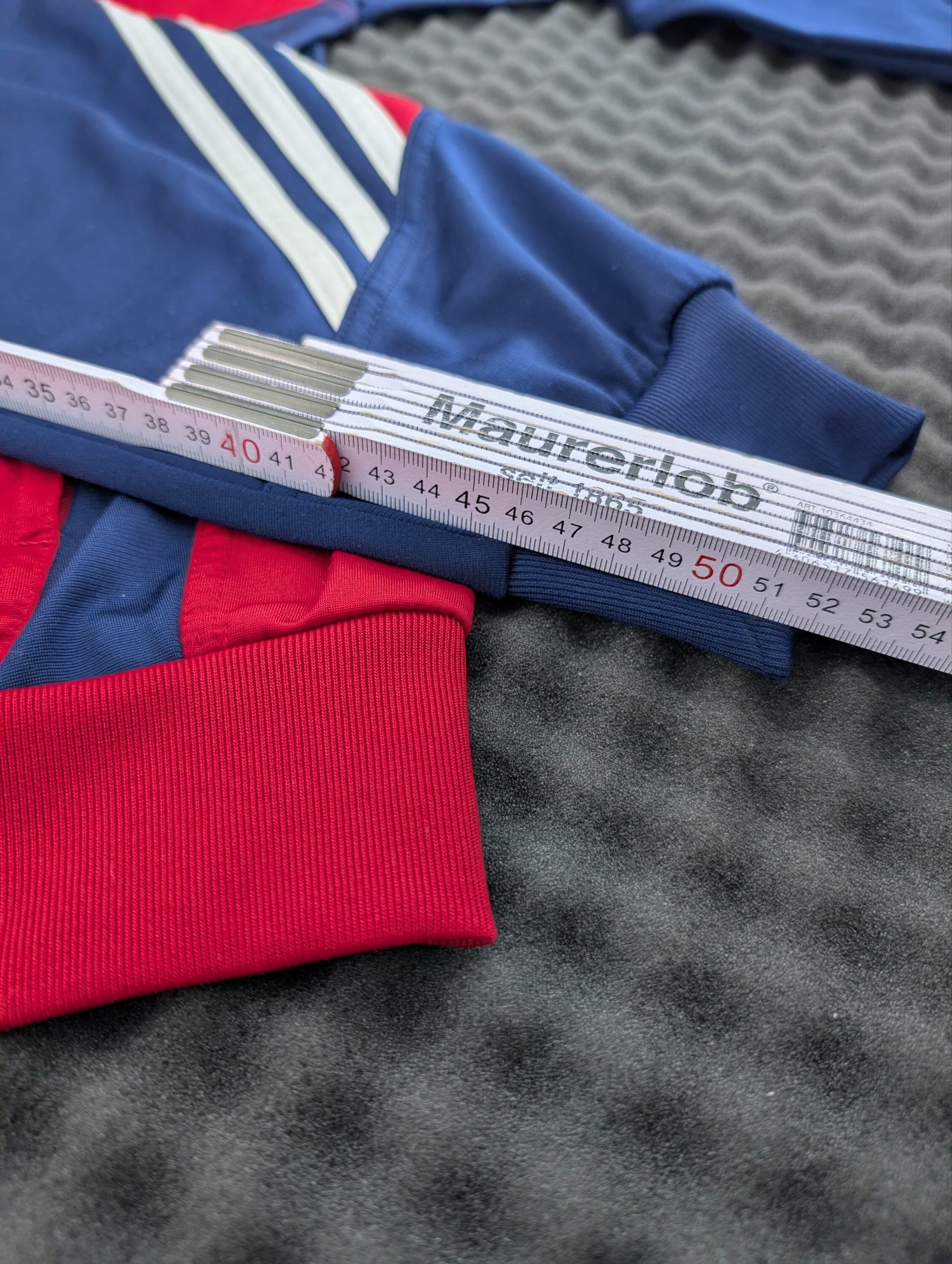 Adidas Trainingsjacke Rot/Blau "Haugerud IF" Vereinsjacke Gr. S – Bild 8