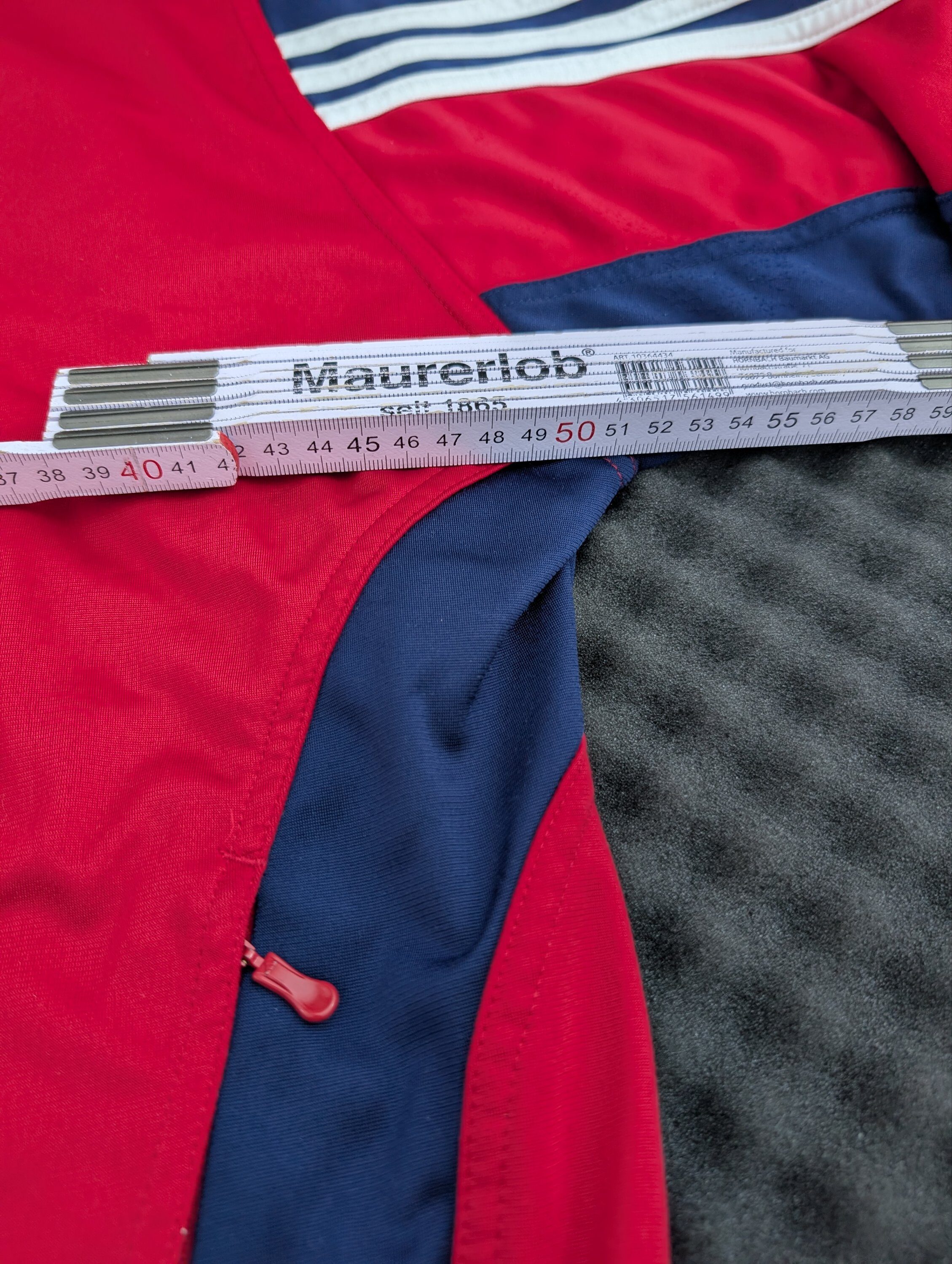 Adidas Trainingsjacke Rot/Blau "Haugerud IF" Vereinsjacke Gr. S – Bild 7
