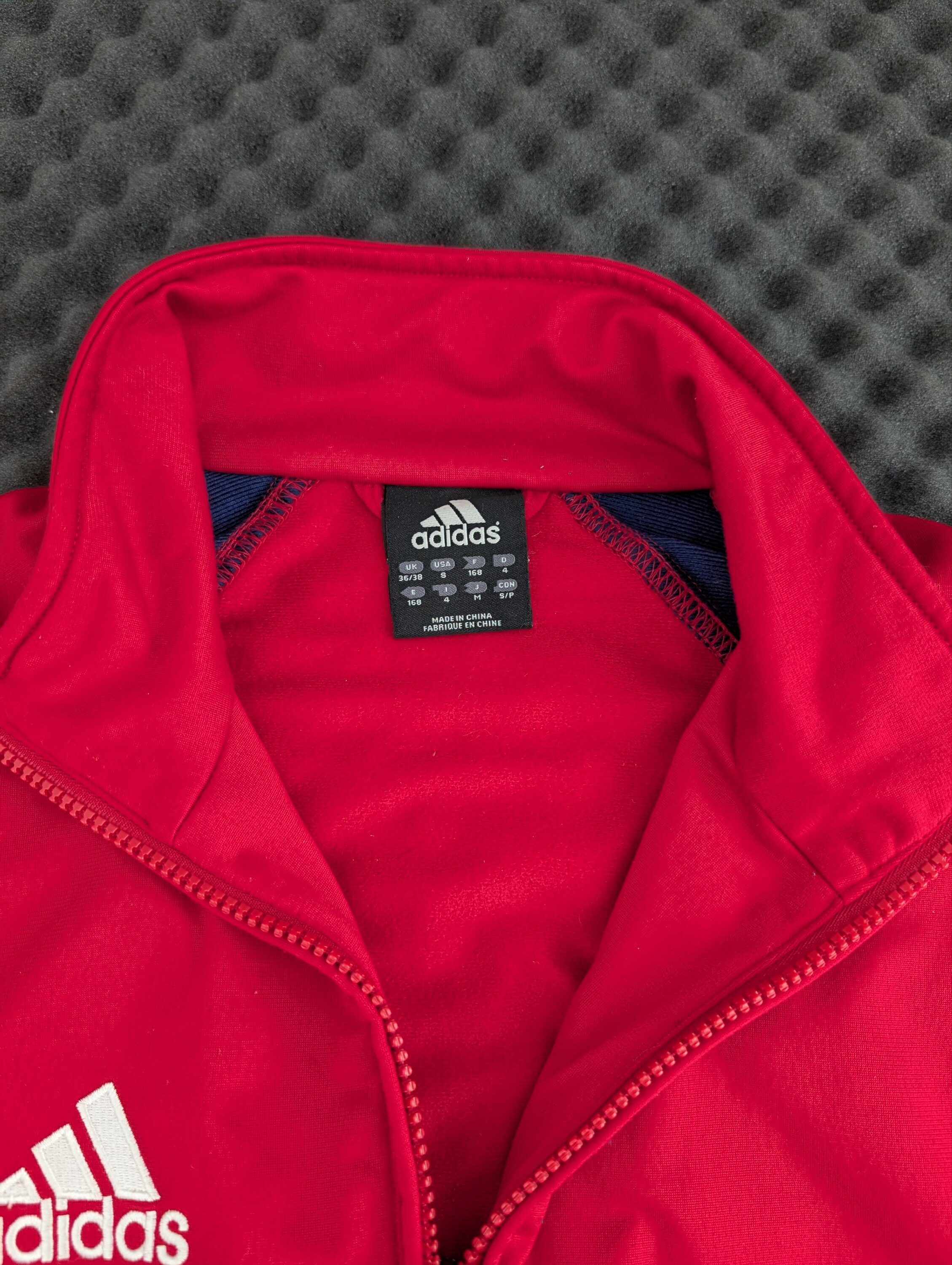 Adidas Trainingsjacke Rot/Blau "Haugerud IF" Vereinsjacke Gr. S – Bild 3