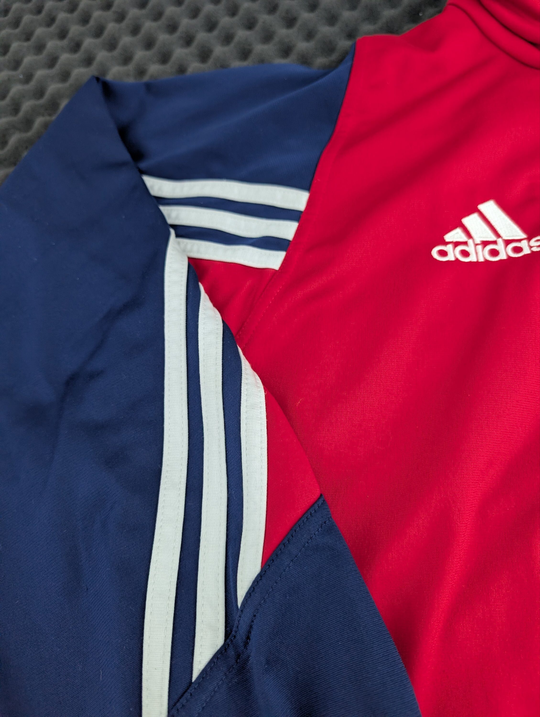 Adidas Trainingsjacke Rot/Blau "Haugerud IF" Vereinsjacke Gr. S – Bild 4