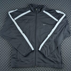 Vintage Nike Trainingsjacke Schwarz/Wei&szlig; Colorblock 90s Gr. L